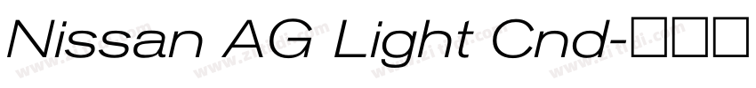 Nissan AG Light Cnd字体转换 Nissan AG Light Cnd字体转换